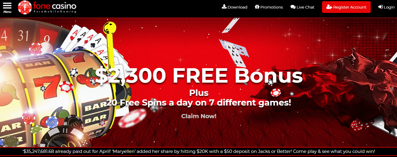 fone casino no deposit bonus codes 365