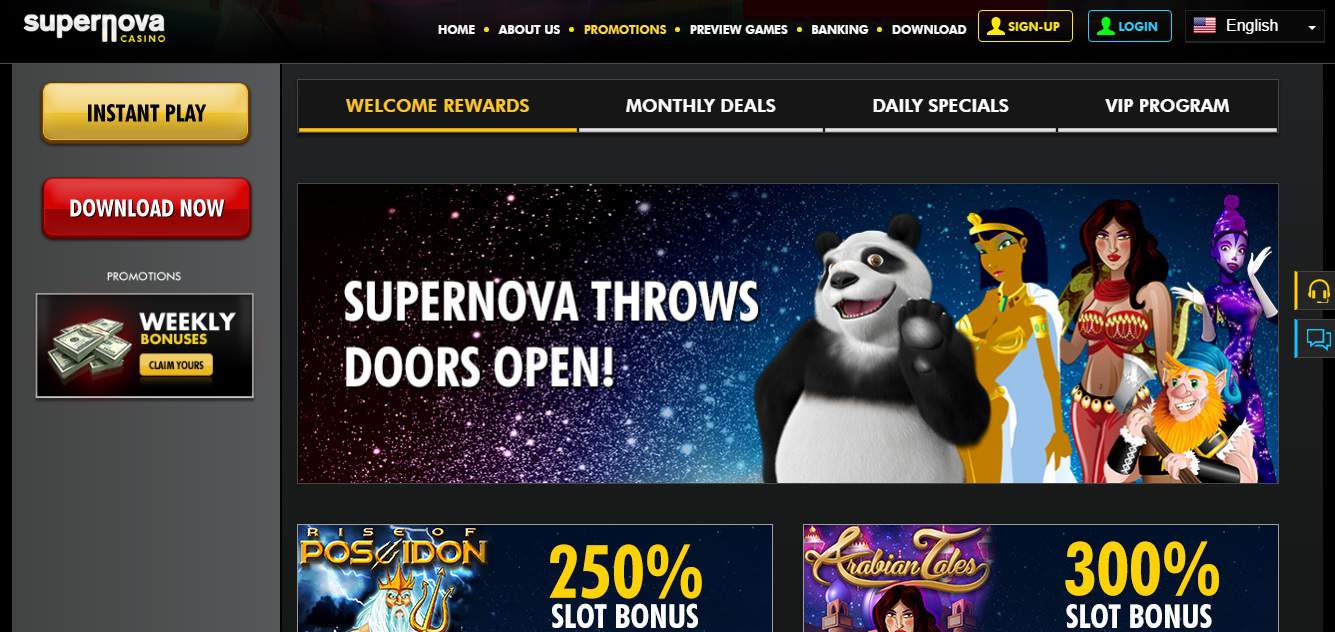 Super Nova Casino Review & Sign Up Bonus 2