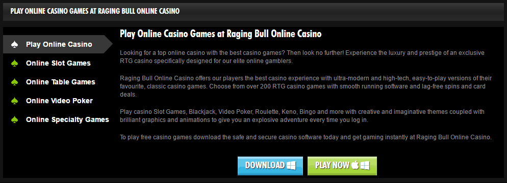 raging bull casino no deposit code 2019