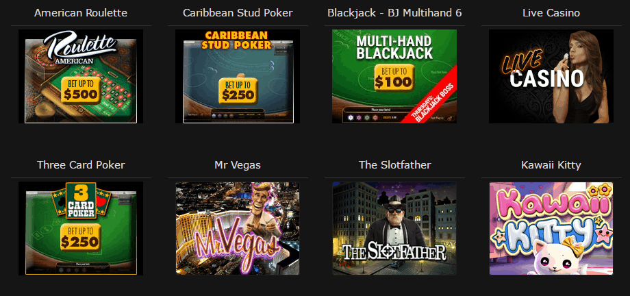 BetOnline Casino Games