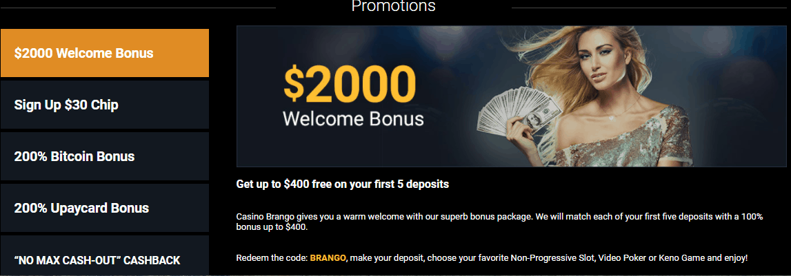 casino brango bonus codes december 192018