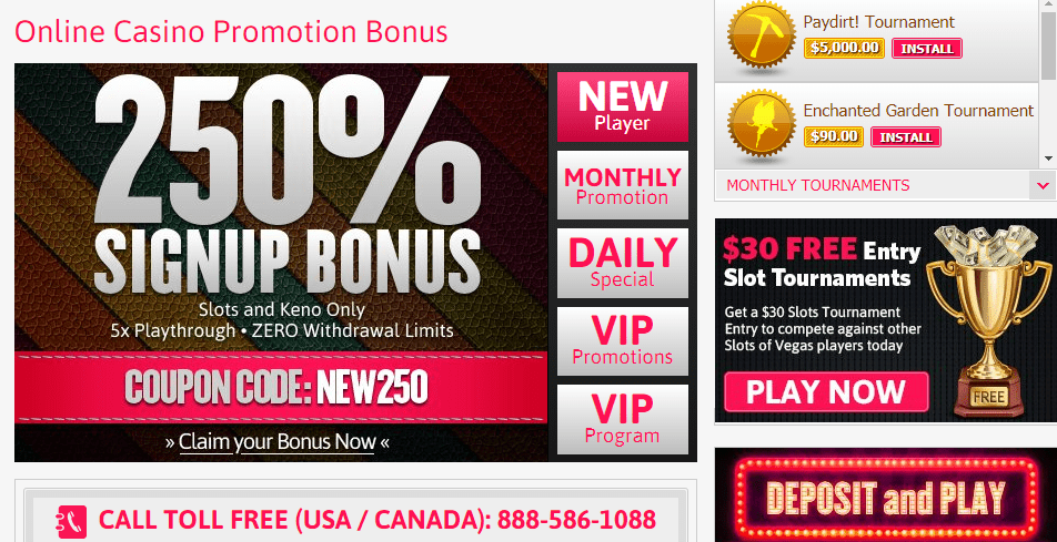 Slots of Vegas Welcome Bonus