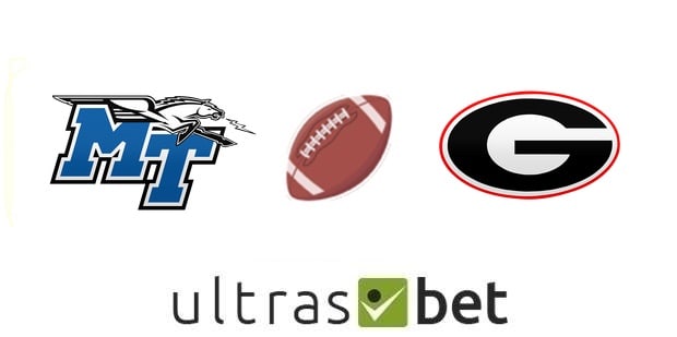 Middle Tennessee Blue Raiders vs Georgia Bulldogs 9/15/18 Pick, Prediction and Betting Odds 1