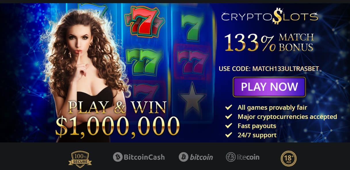 CryptoSlots Review & No Deposit Bonus Codes 2023 UltrasBet