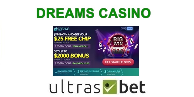 dreams casino online active bonuses no deposit