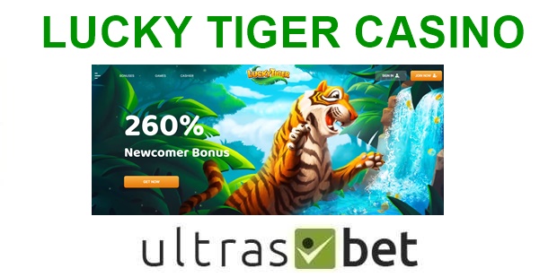 Lucky Tiger Casino Welcome Page